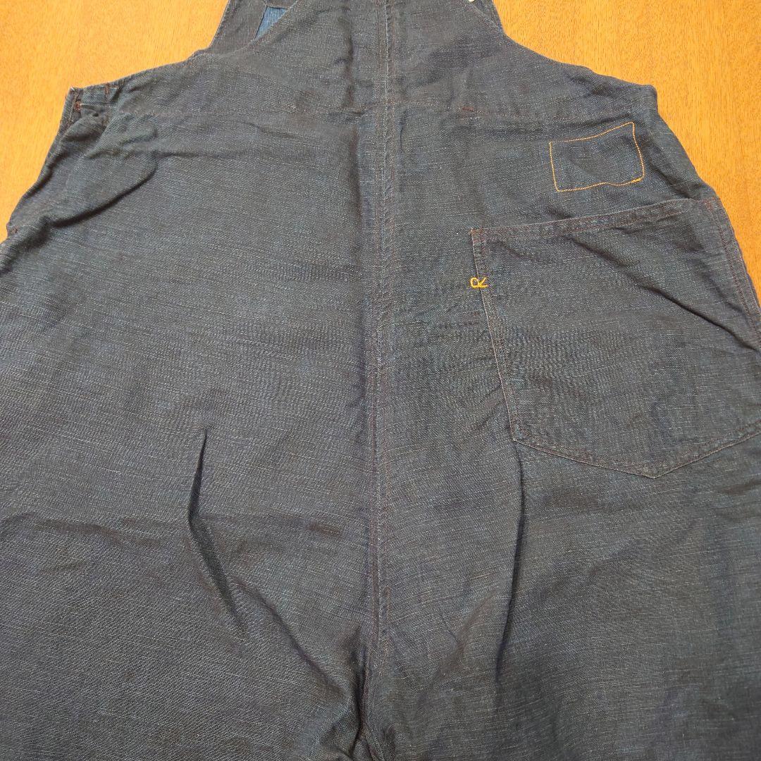 45R インディゴ　リネン908オーバーオール