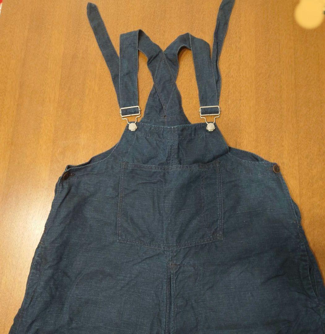 45R インディゴ　リネン908オーバーオール