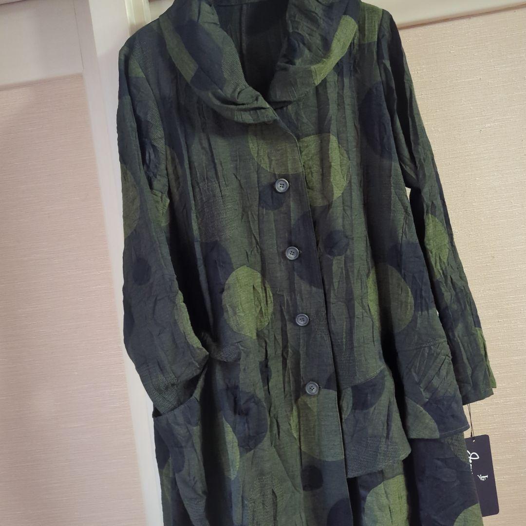 【専用】ドット柄ロングコート