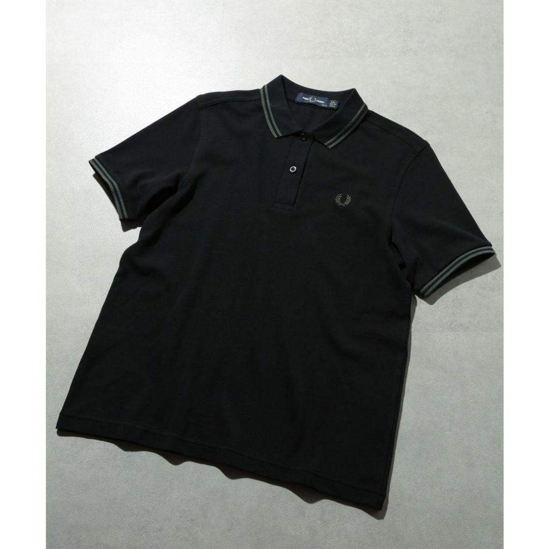 FRED PERRY 黒 ポロシャツ G3600 UK 12