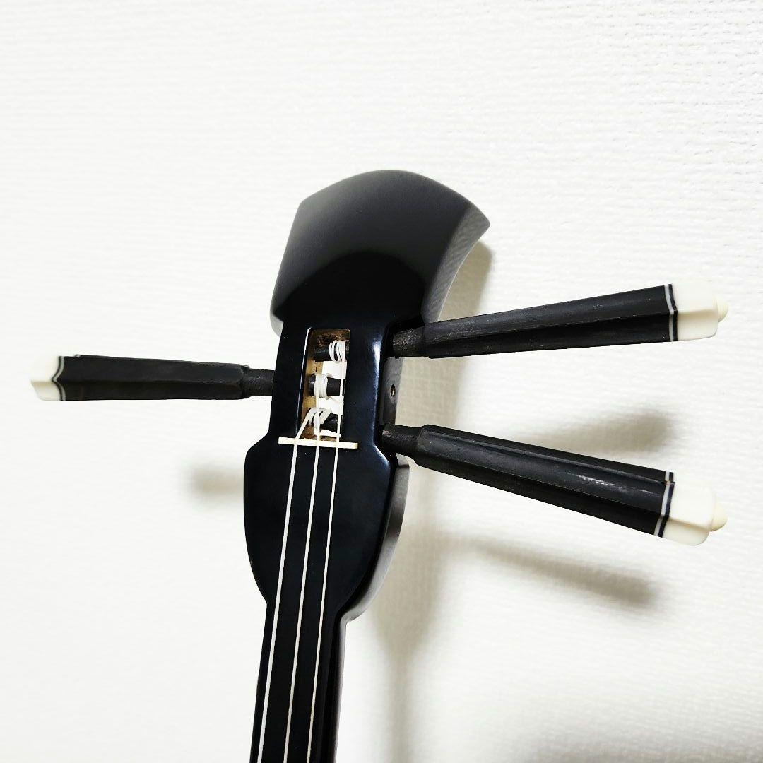 沖縄民謡楽器 三線 本蛇革張り 滑り止め付き 本体のみ