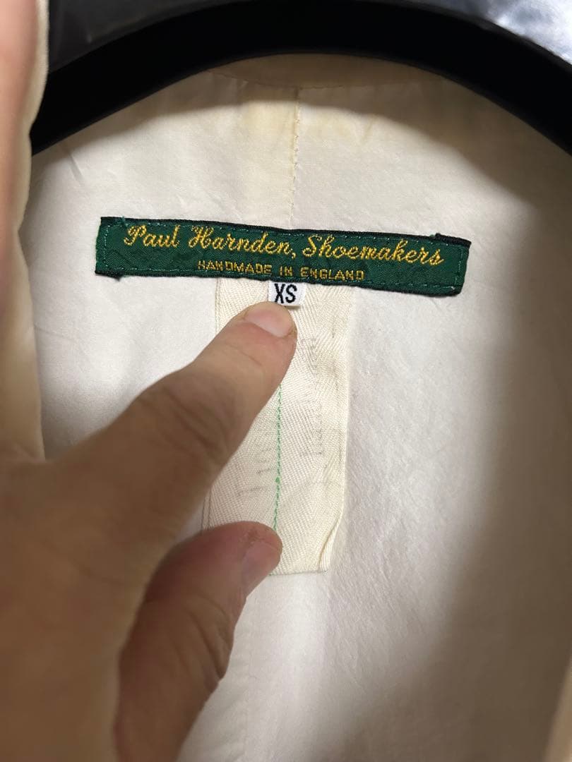 初期　レア　ポールハーデン ベロア　ジャケット　S-M 薄いベージュ