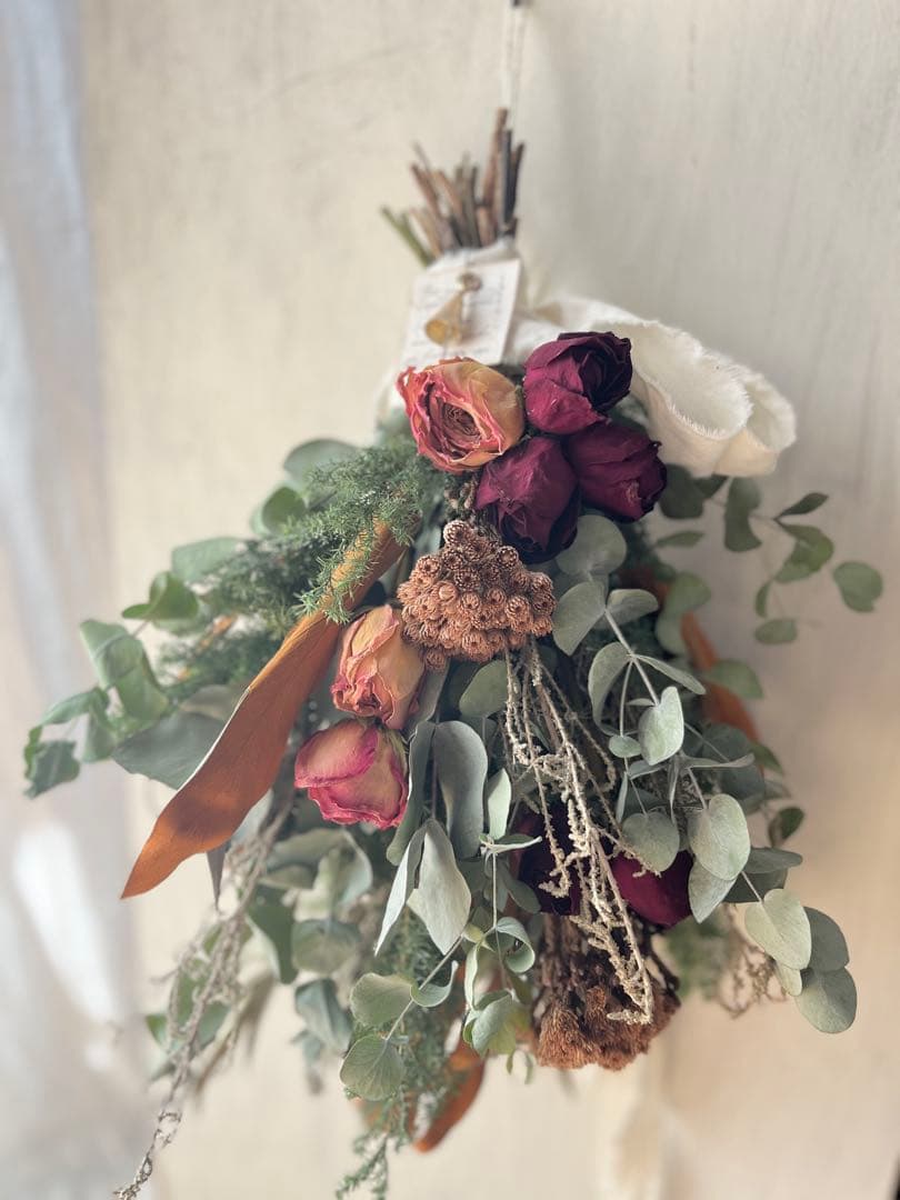 ruka＊ユーカリと針葉樹　黒い森のリース＊№670 他2点