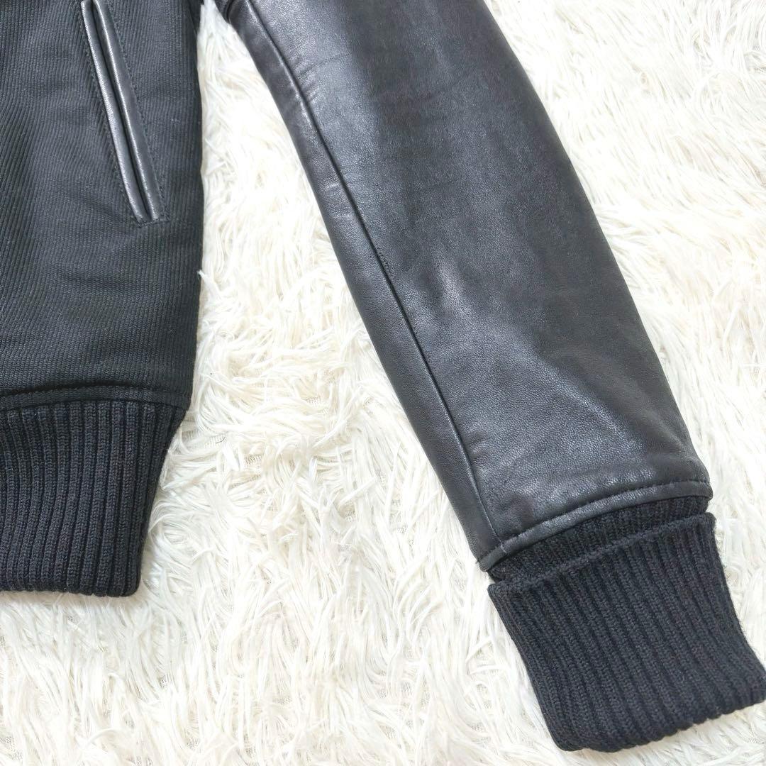 ✨希少✨ヒステリックグラマー　レザースリーブスタジャン　ヒスガール　刺繍　日本製