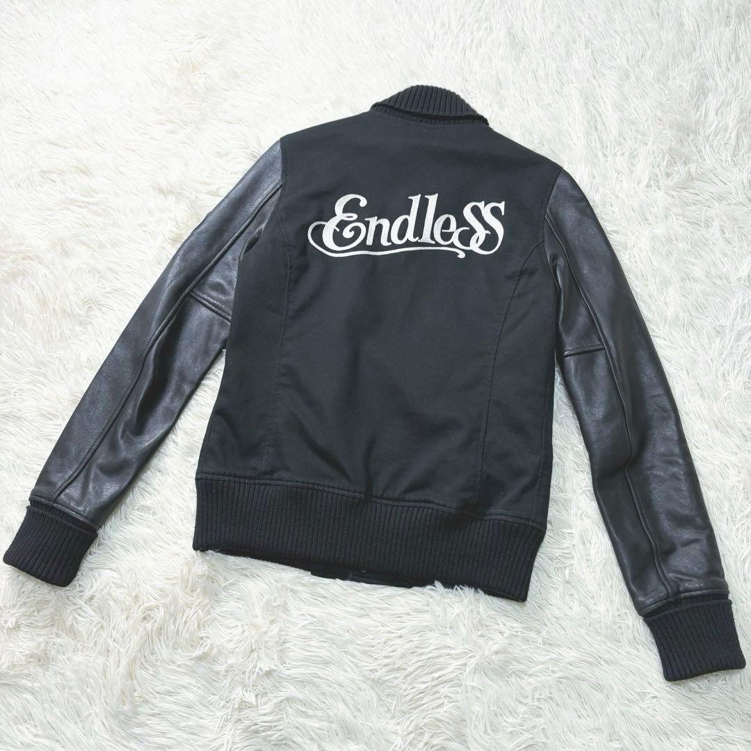 ✨希少✨ヒステリックグラマー　レザースリーブスタジャン　ヒスガール　刺繍　日本製