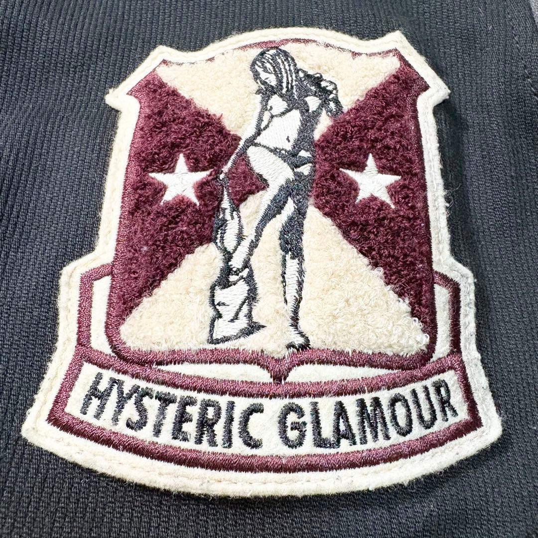 ✨希少✨ヒステリックグラマー　レザースリーブスタジャン　ヒスガール　刺繍　日本製