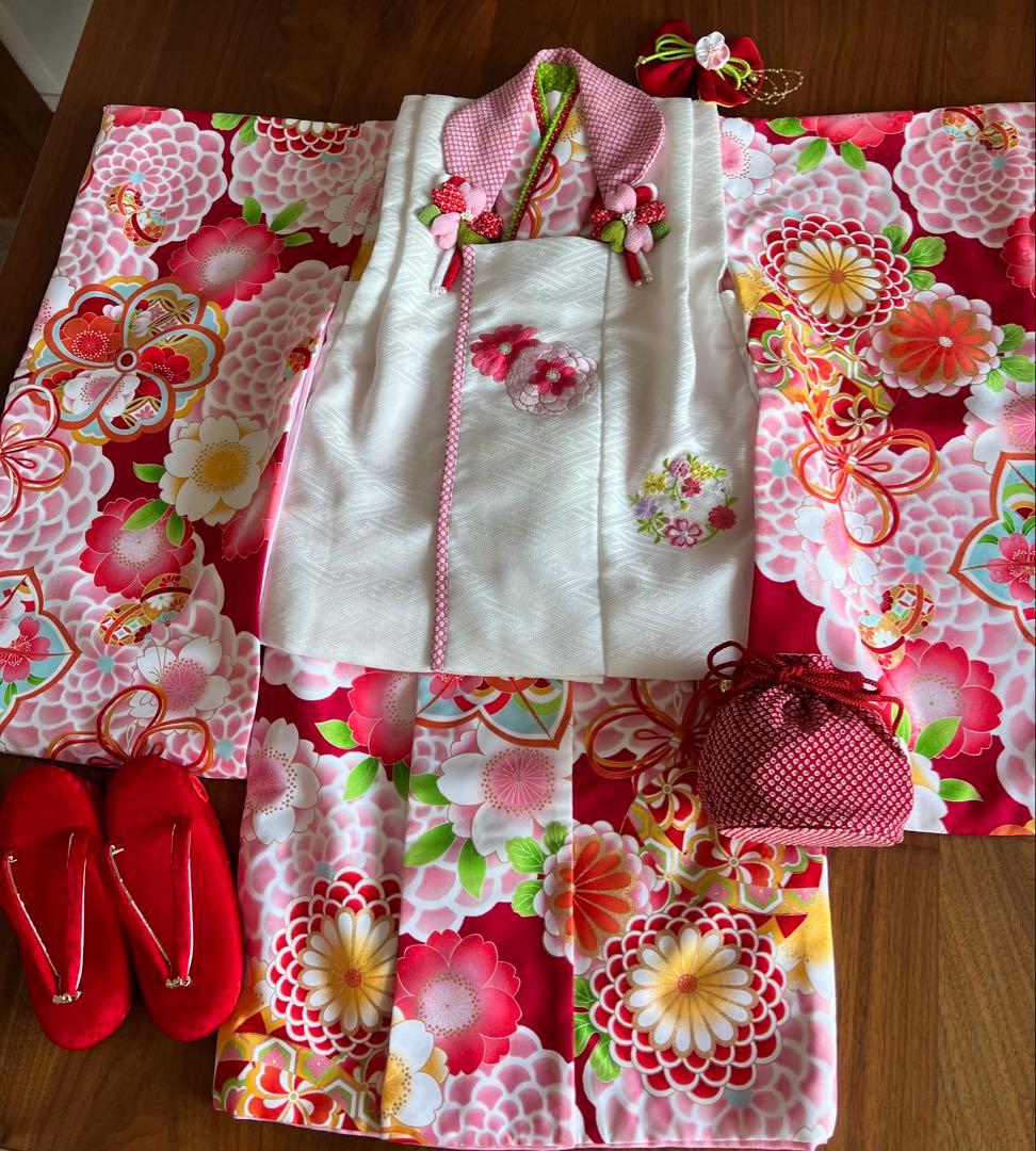 chi!さん専用　高級　式部浪漫　七五三　3歳　着物　 被布着セット