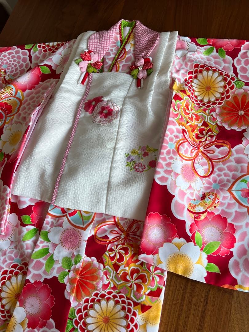 chi!さん専用　高級　式部浪漫　七五三　3歳　着物　 被布着セット