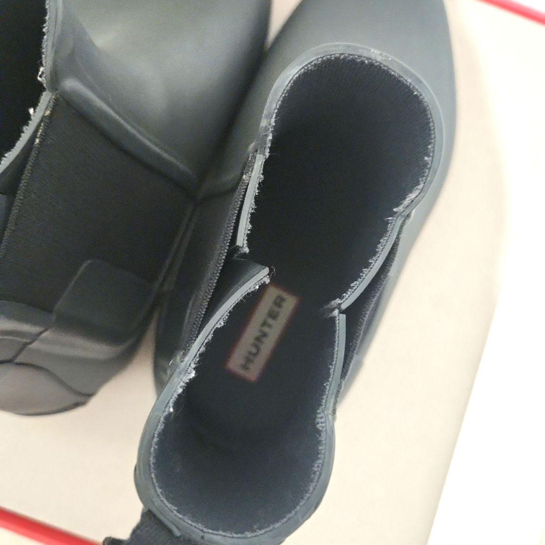 【美品】ハンター　HUNTER　レインブーツ　オリジナルリファインドチェルシー