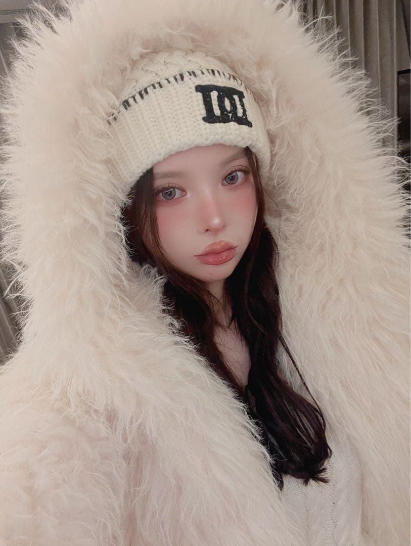 Darich DDロゴバスケットニットビーニー WHT 白