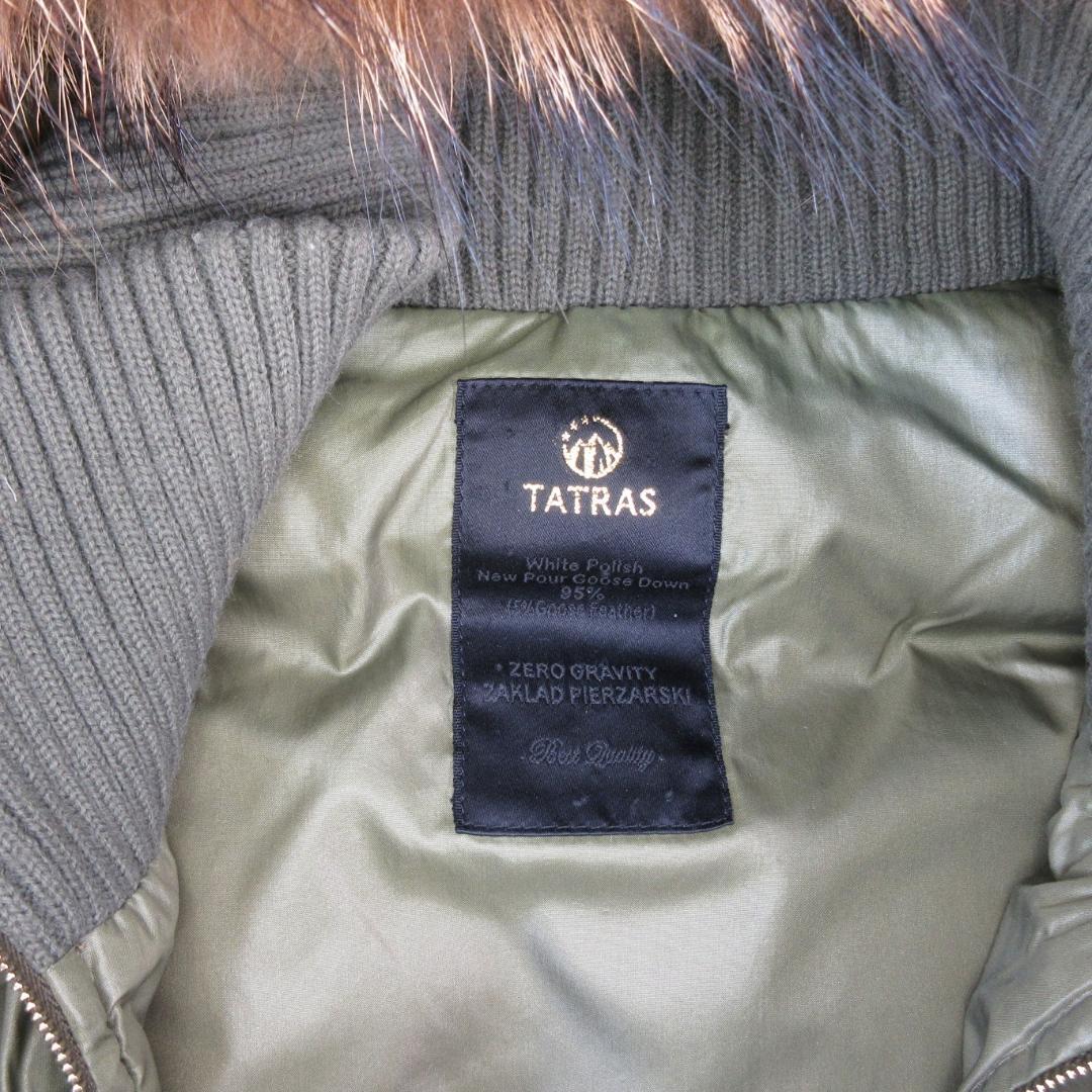 ✨美品/超軽量✨タトラス ダウンベスト グースダウン95% ラクーンファー脱着可