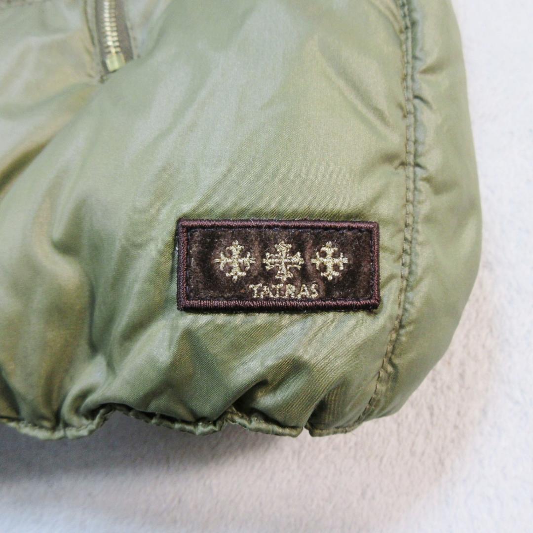 ✨美品/超軽量✨タトラス ダウンベスト グースダウン95% ラクーンファー脱着可