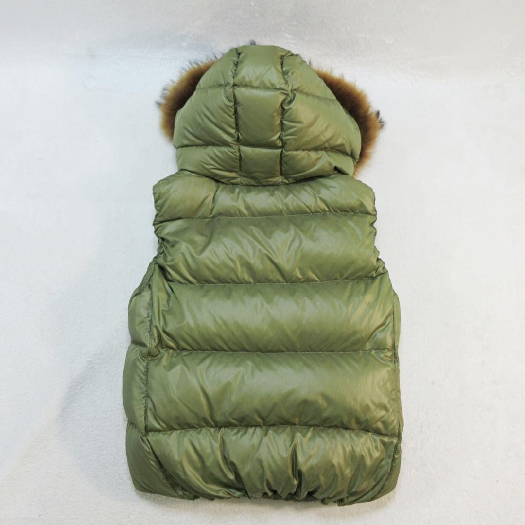 ✨美品/超軽量✨タトラス ダウンベスト グースダウン95% ラクーンファー脱着可