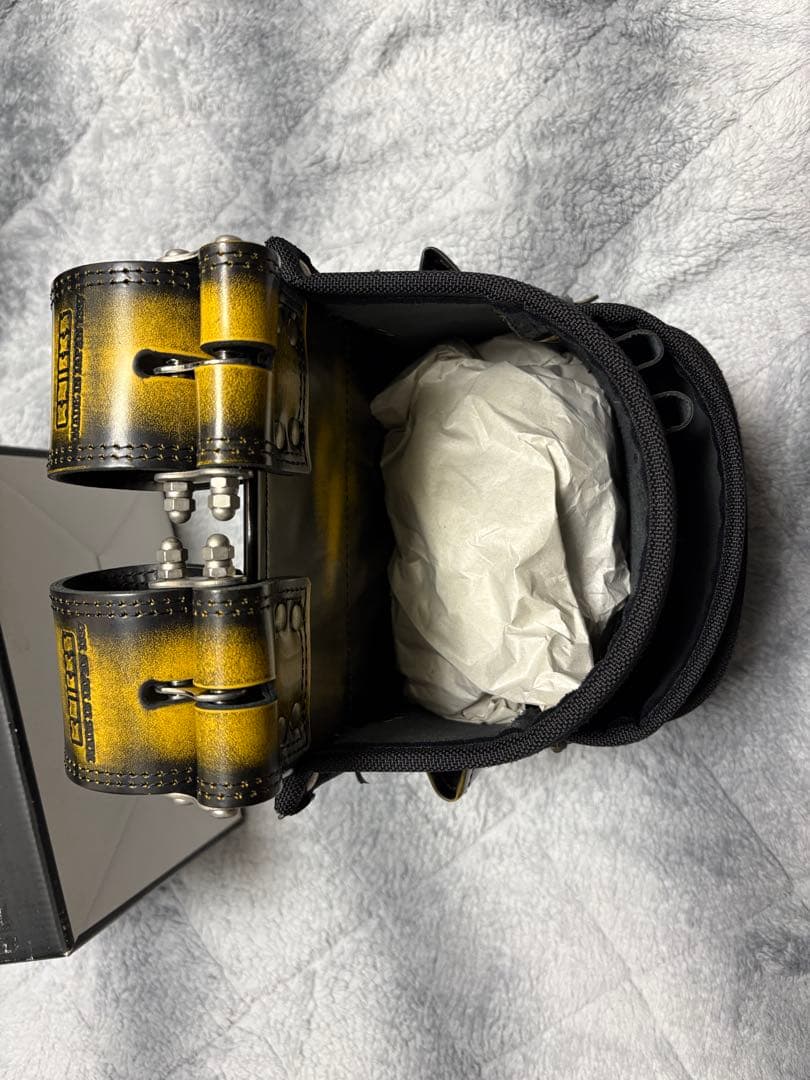 ニックス腰袋　ガラス革黄色　ADV-301DDX-Y 未使用品