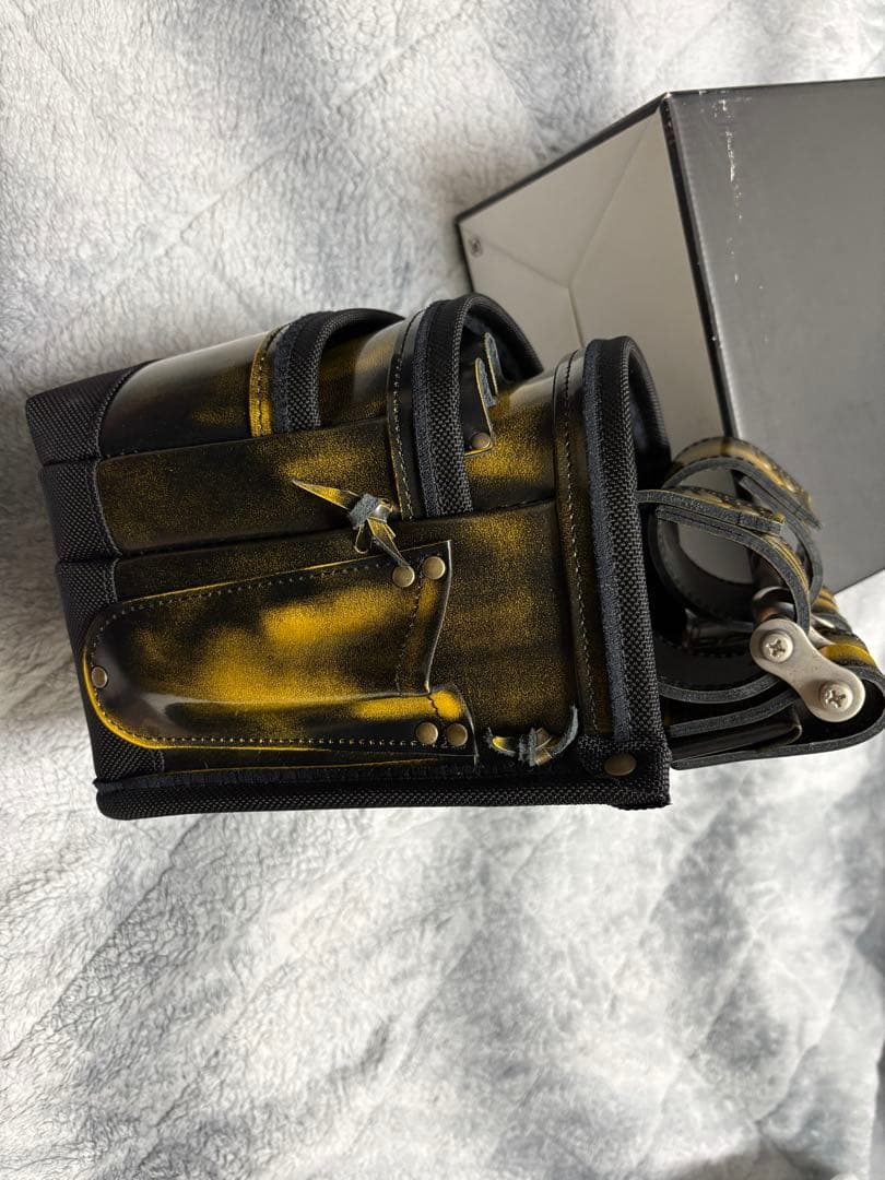 ニックス腰袋　ガラス革黄色　ADV-301DDX-Y 未使用品