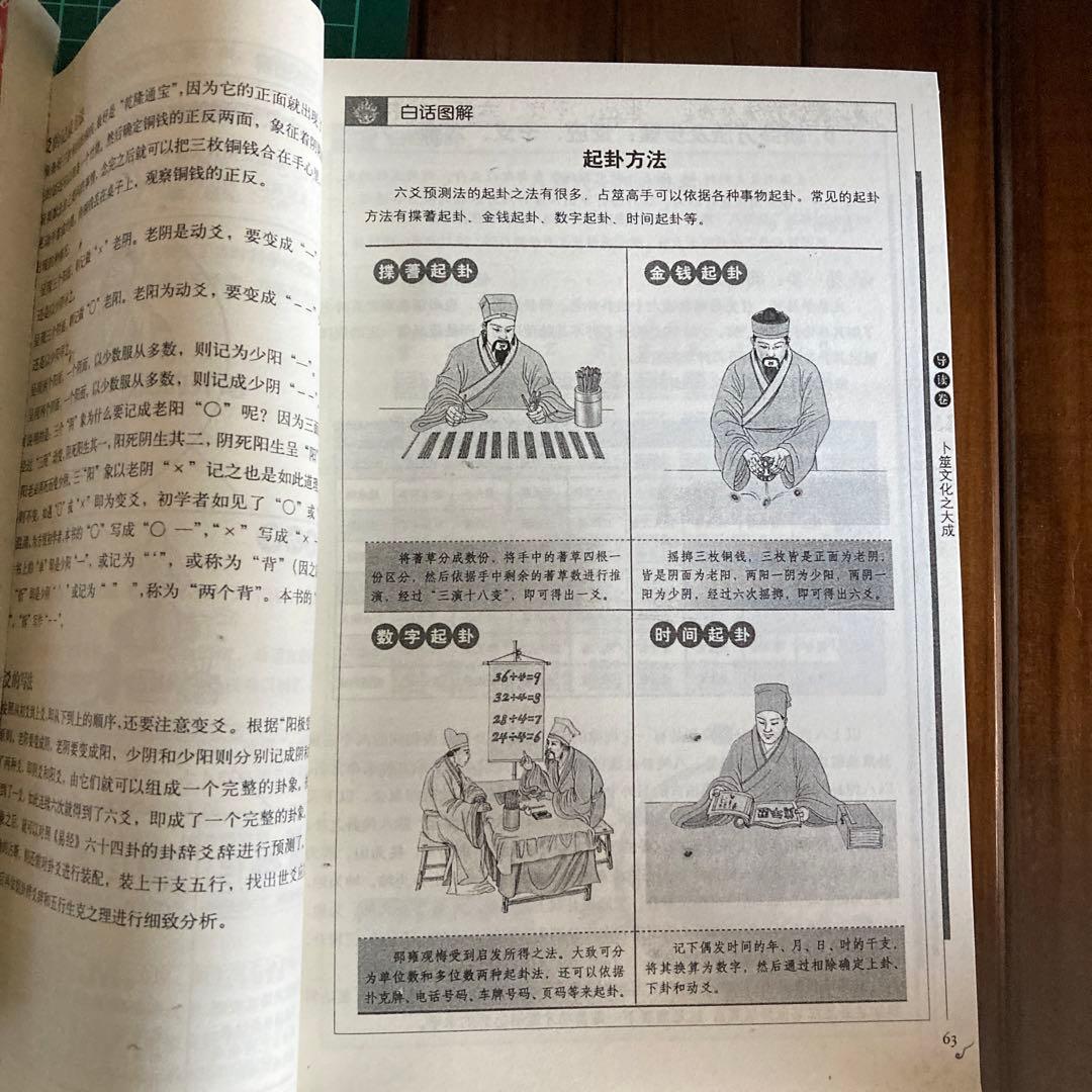 图解卜筮全书（全三册）中国语　五行易　易経　易　断易　易占　占い　六爻