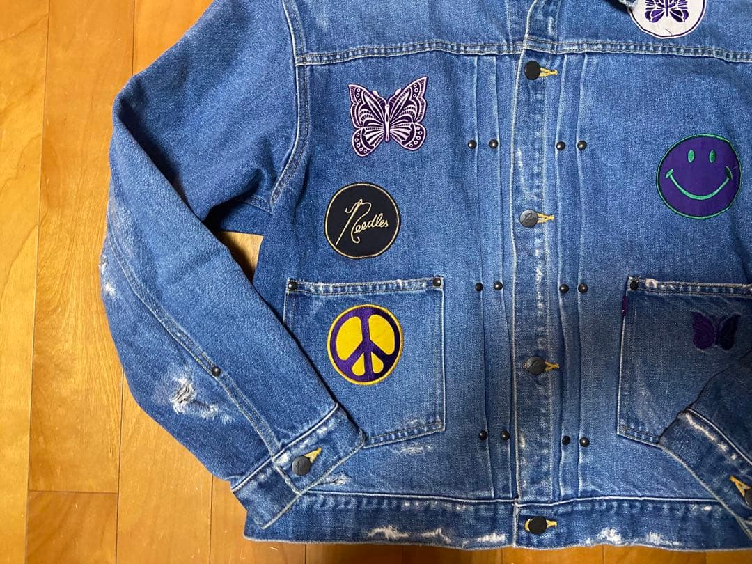 Needles ニードルス パッチカスタム デニムジャケット M