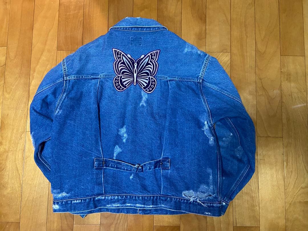 Needles ニードルス パッチカスタム デニムジャケット M