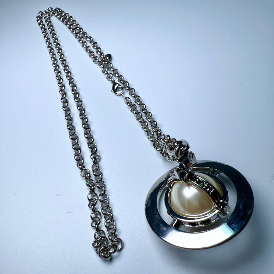 極美品 ヴィヴィアン スモールオーブペンダント ネックレス フェイクパール