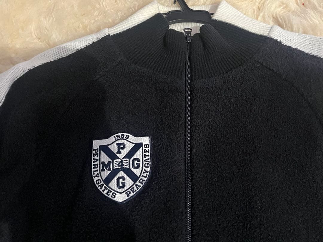 PEARLY GATES暖ボアタイプジャケット ネイビー/ホワイト サイズ5