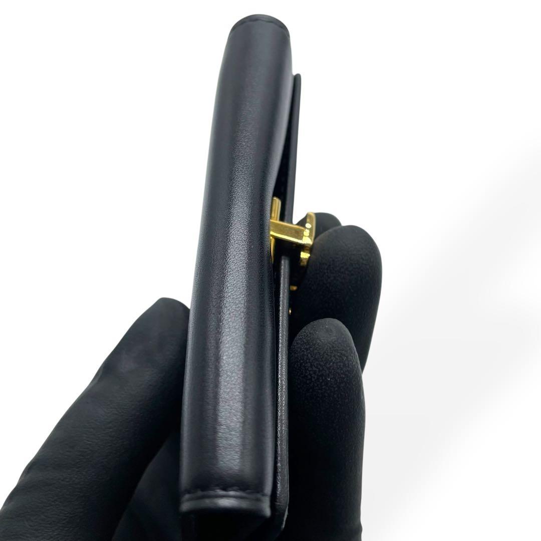 極美品　希少　GIANNI VERSACE　６連キーケース　レザー　保存箱　黒