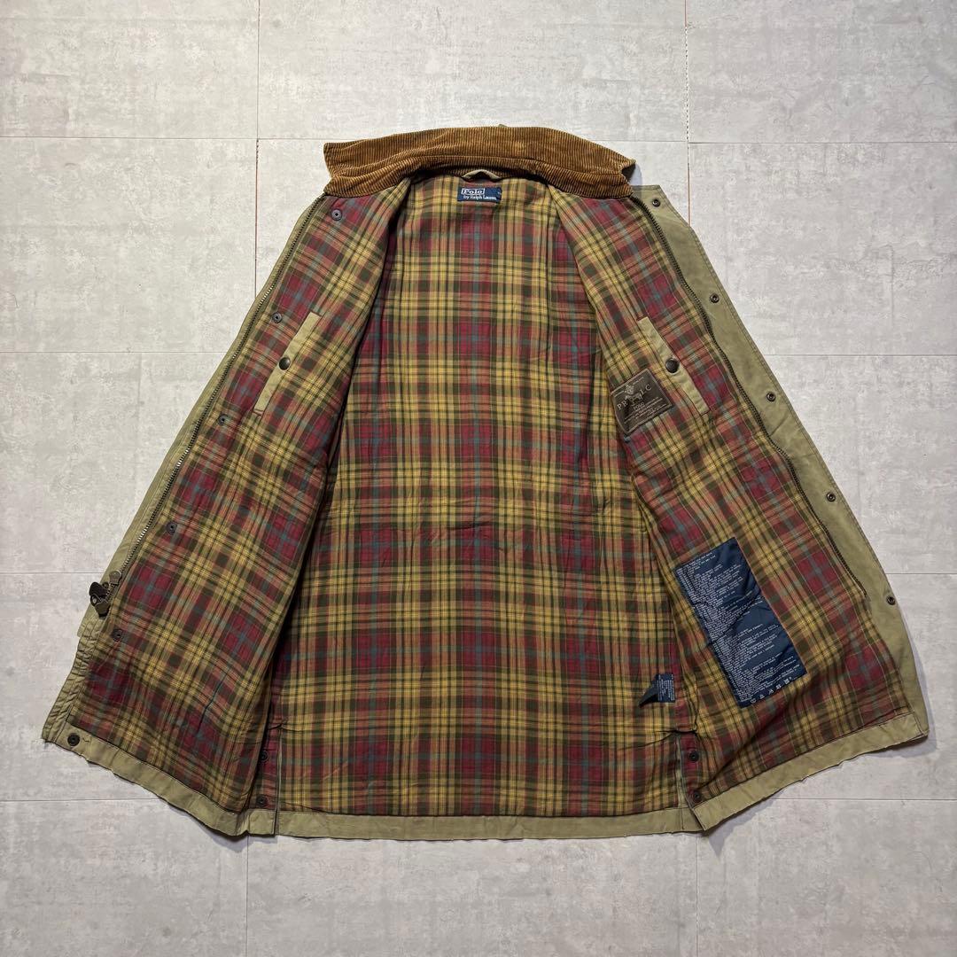90s POLO Ralph Lauren オイルドハンティングジャケット S