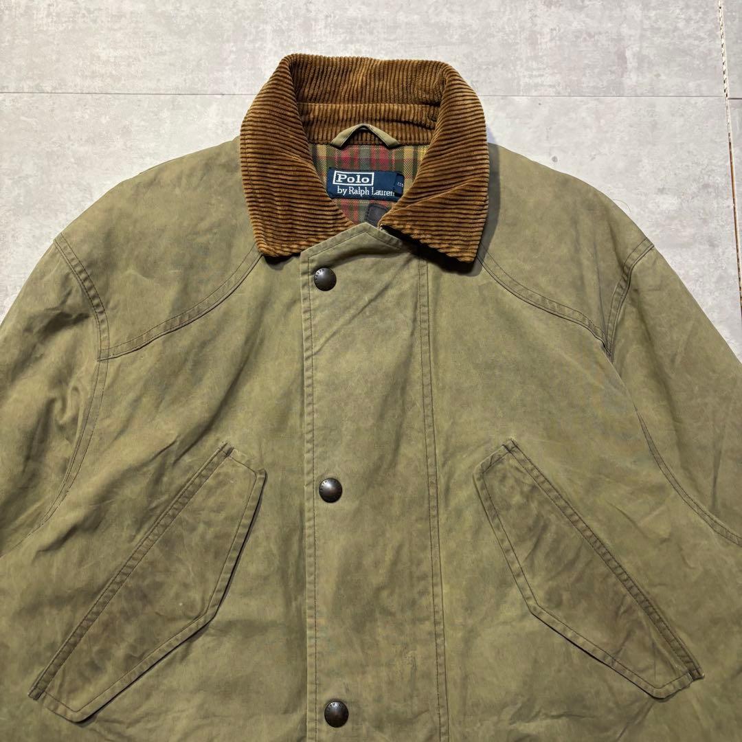 90s POLO Ralph Lauren オイルドハンティングジャケット S