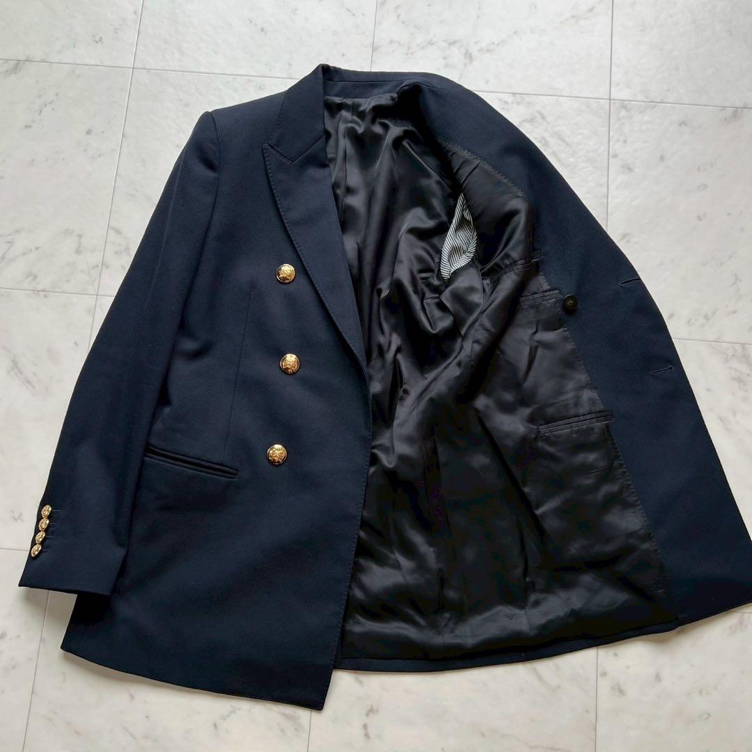 CELINE 20SS クラシックジャケット 金ボタン ブレザー 紺 34