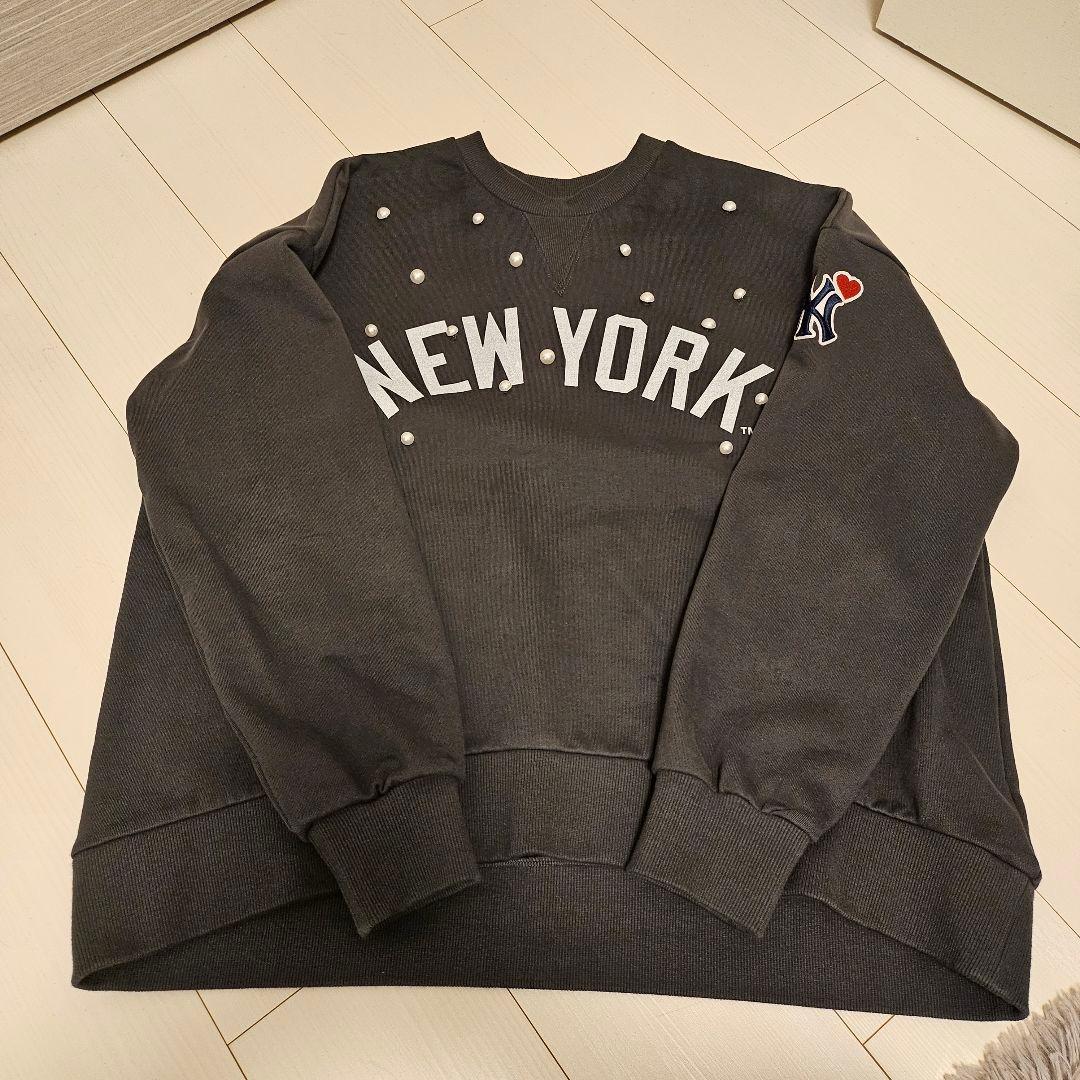 CADUNE パールスウェット チャコールグレー