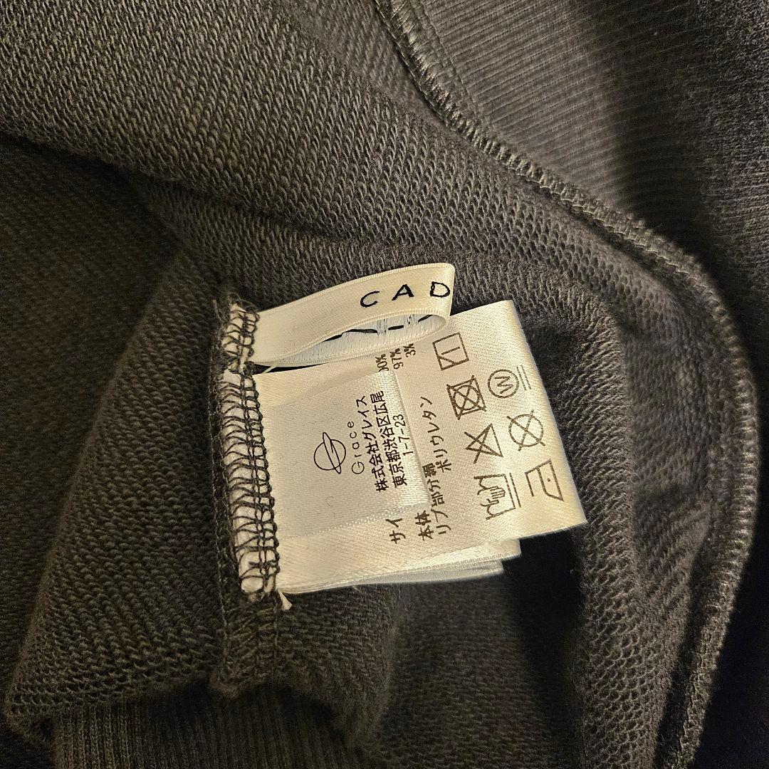 CADUNE パールスウェット チャコールグレー