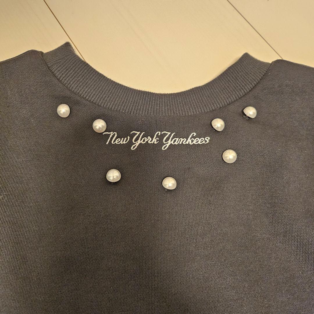 CADUNE パールスウェット チャコールグレー