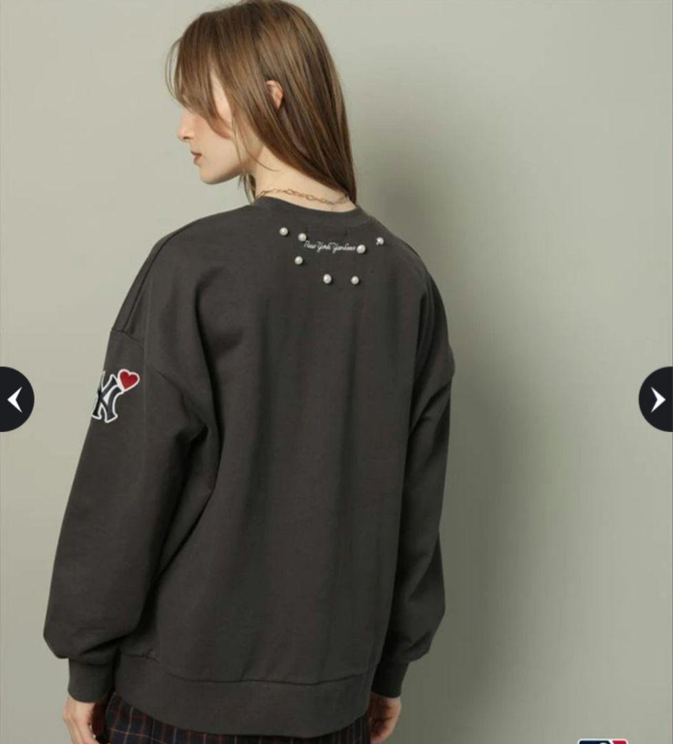 CADUNE パールスウェット チャコールグレー