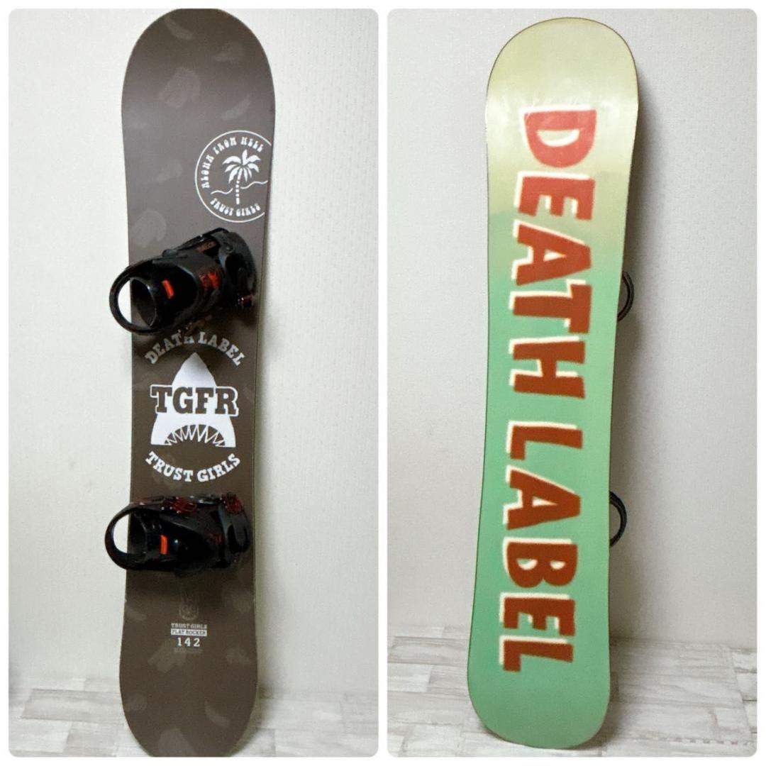 DEATHLABEL スノーボード レディースセット 142cm 24.5