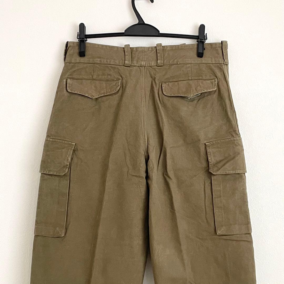 美品 フランス軍 M47 前期 カーゴパンツ 25 トップボタン2つ ミリタリー