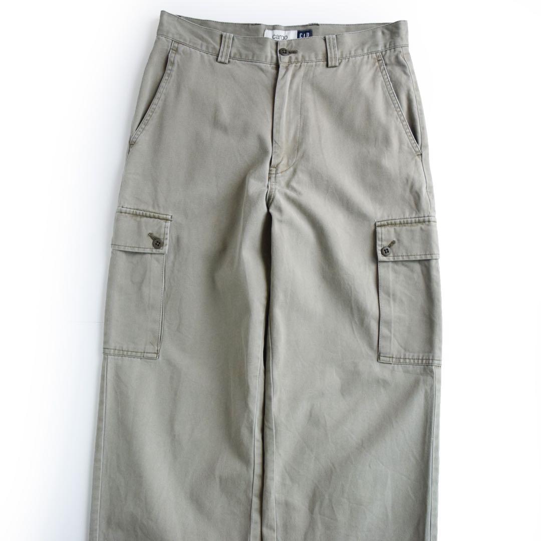 00s 90s oldgap カーゴパンツ　ミリタリー　オールドギャップ　カーキ
