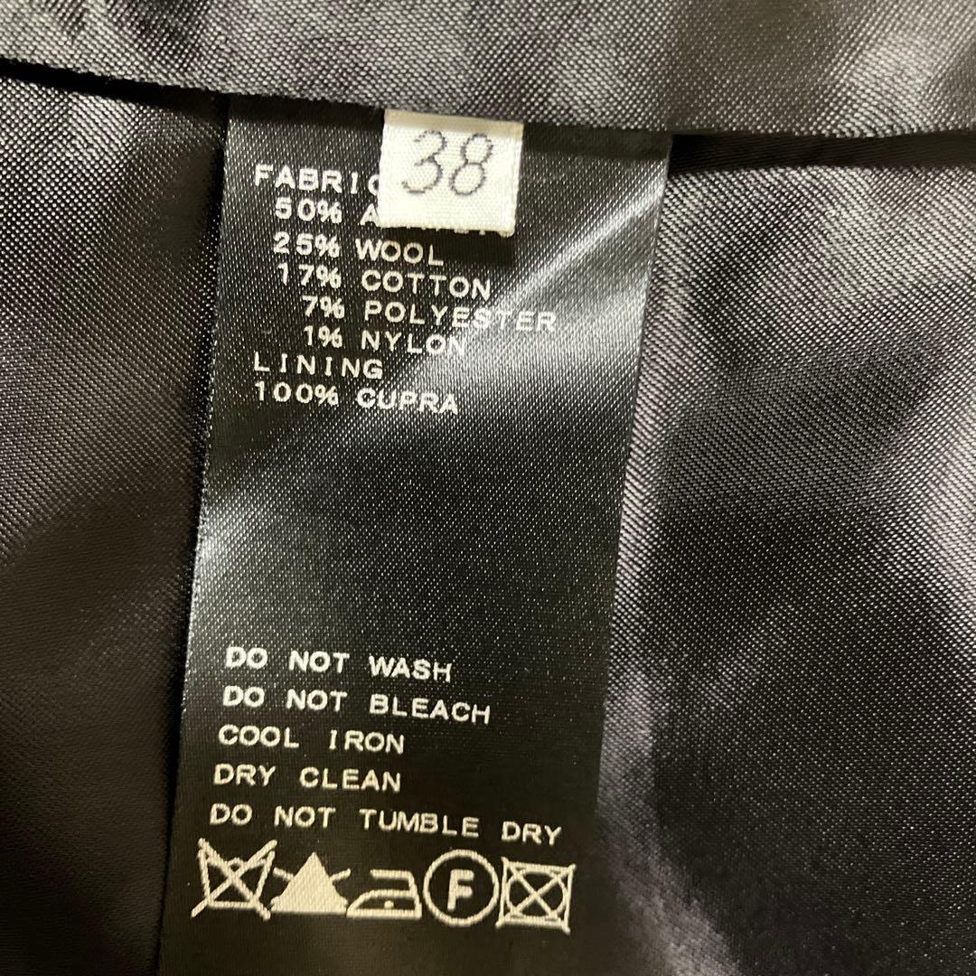 美品✨ドゥーズィエムクラス　ノーカラーツイードジャケット　金ボタン　金プレート