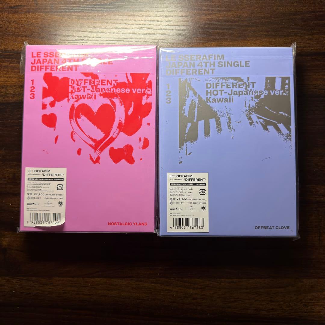 LE SSERAFIM \"DIFFERENT\" 10形態セット+付属ポスター