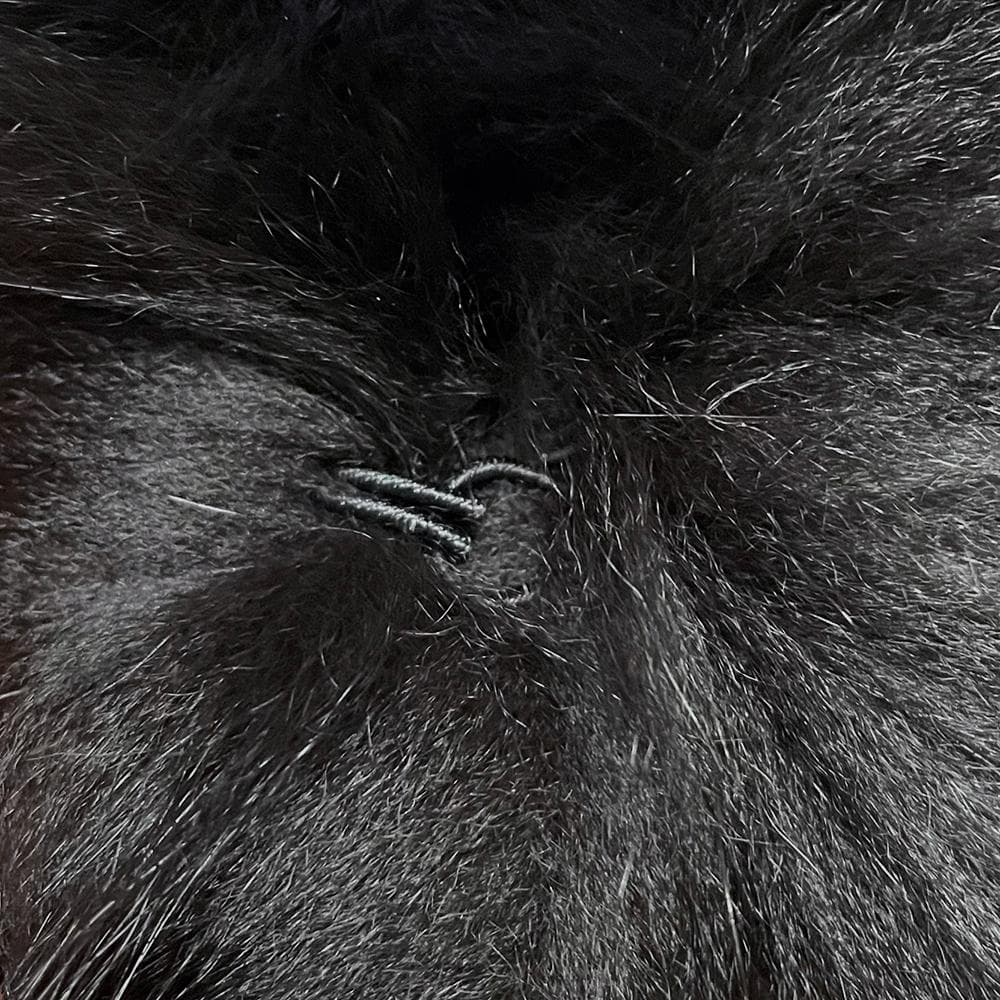 SAGA FURS 豪華フォックスファートリム 伊製カシミヤ100％生地 マント