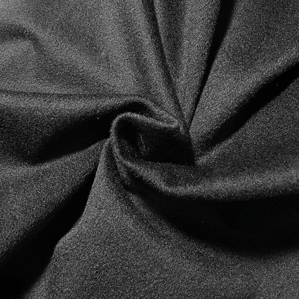 SAGA FURS 豪華フォックスファートリム 伊製カシミヤ100％生地 マント