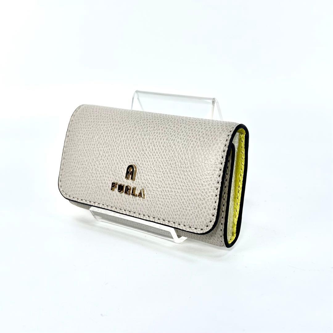【新品 未使用】FURLA CAMELIA 4連キーケース ライトグレー