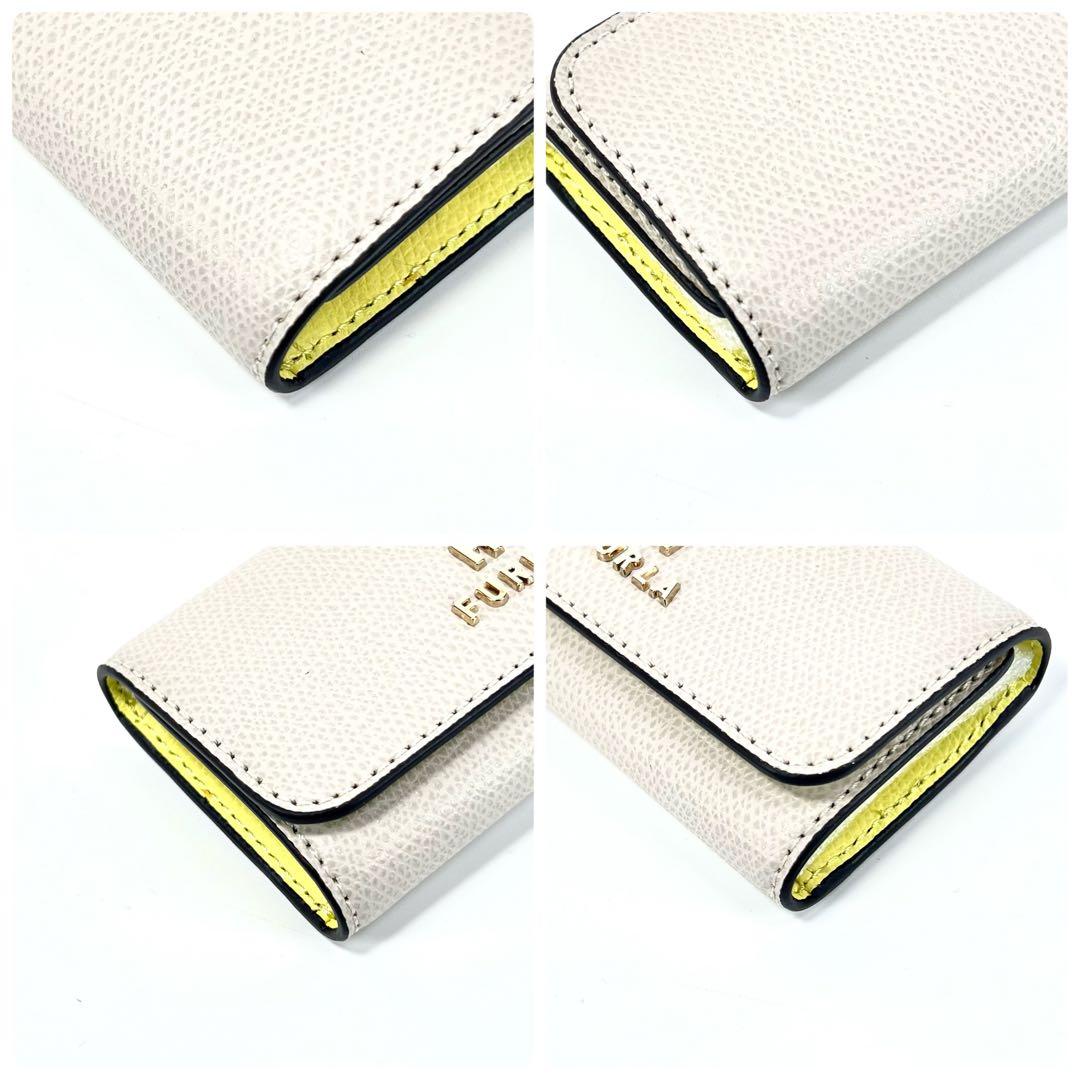 【新品 未使用】FURLA CAMELIA 4連キーケース ライトグレー