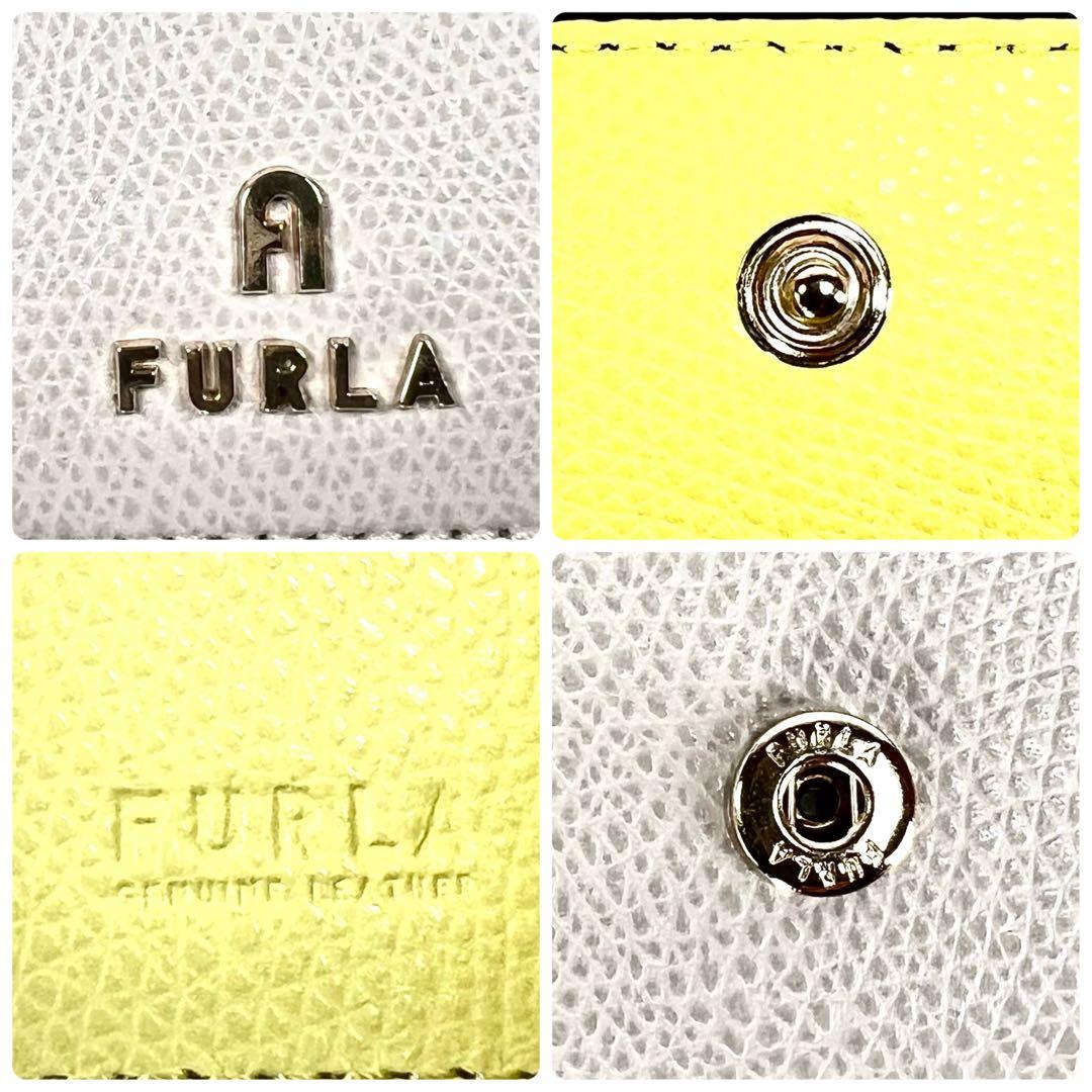 【新品 未使用】FURLA CAMELIA 4連キーケース ライトグレー
