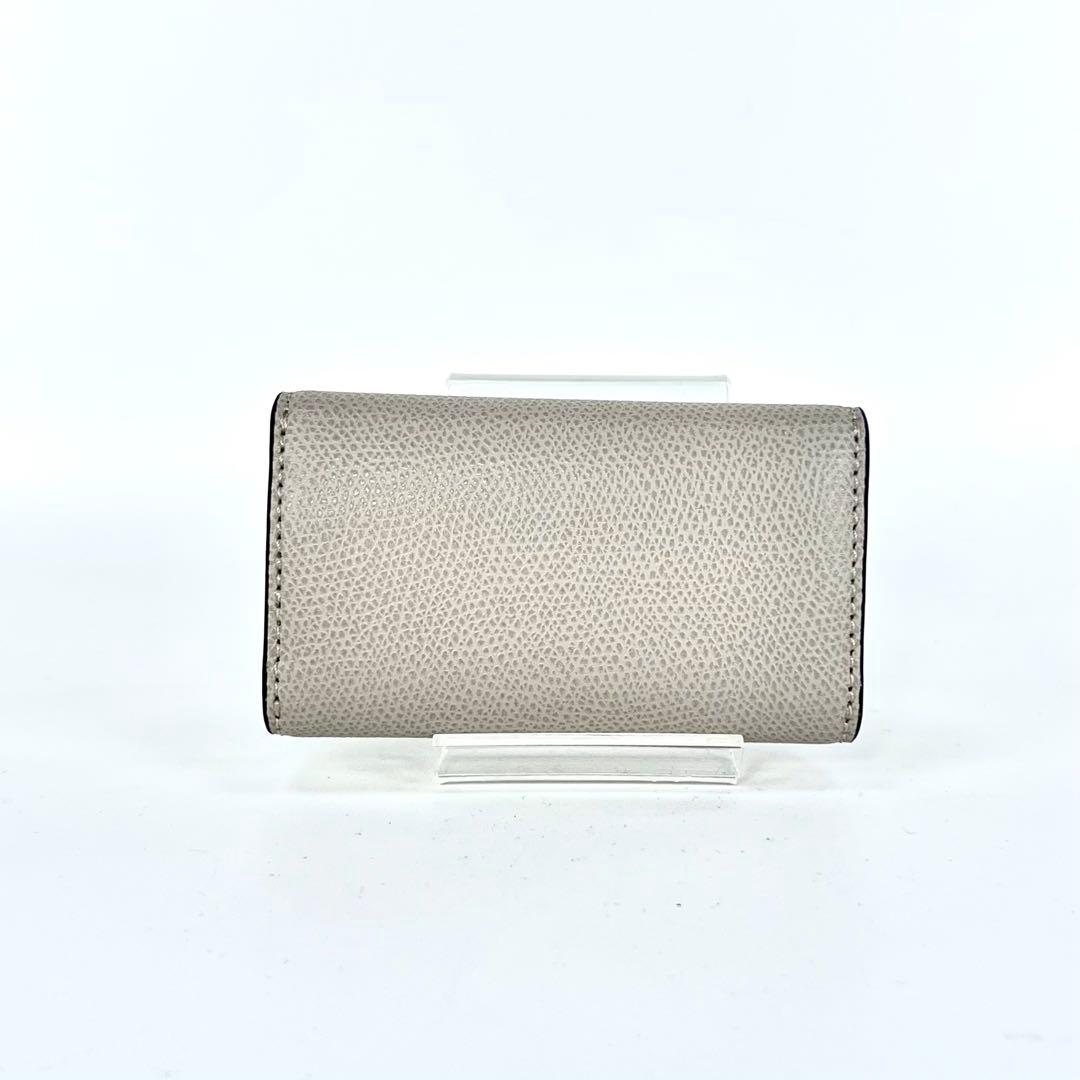 【新品 未使用】FURLA CAMELIA 4連キーケース ライトグレー