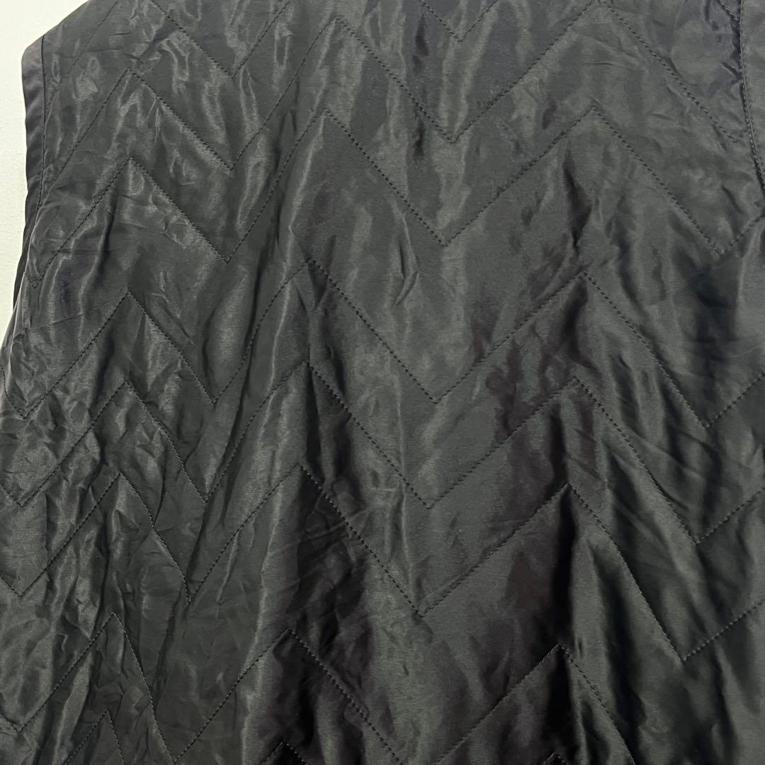 コムコム 18aw フリル キルティング ノースリーブ ジャケット サイズS