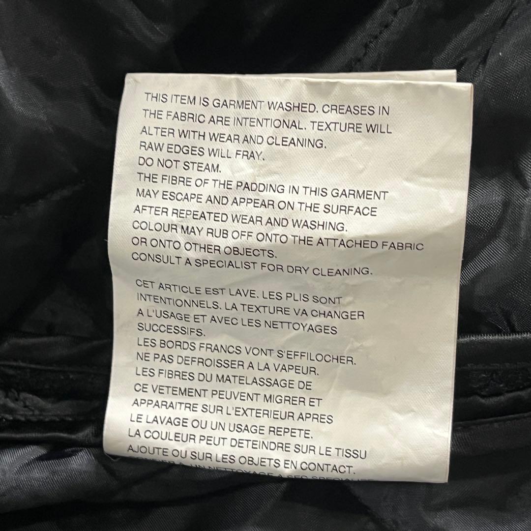 コムコム 18aw フリル キルティング ノースリーブ ジャケット サイズS