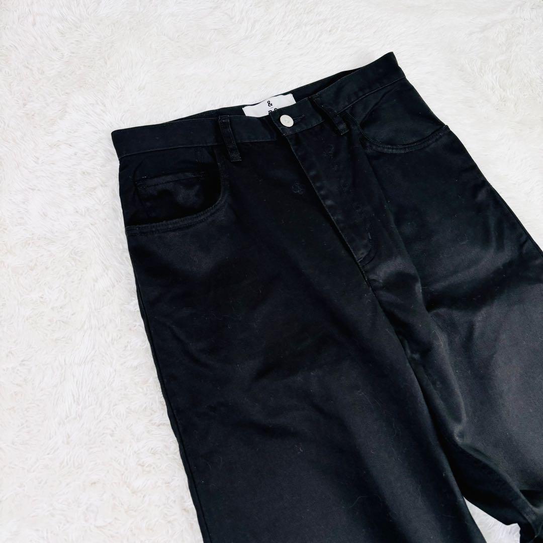 648 カレンソロジー &RC チノカーヴィーパンツ ブラック サイズ40