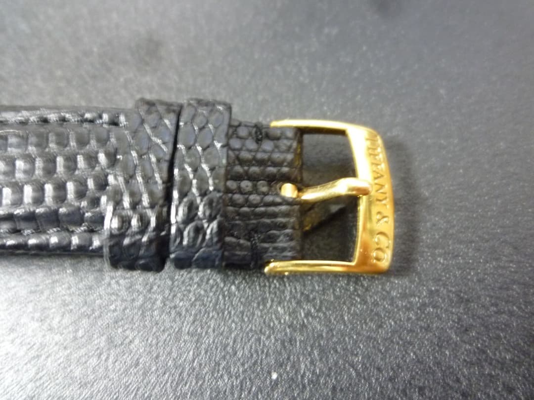 ティファニー　Tiffany 14K 時計　クォーツ　ホワイト文字盤