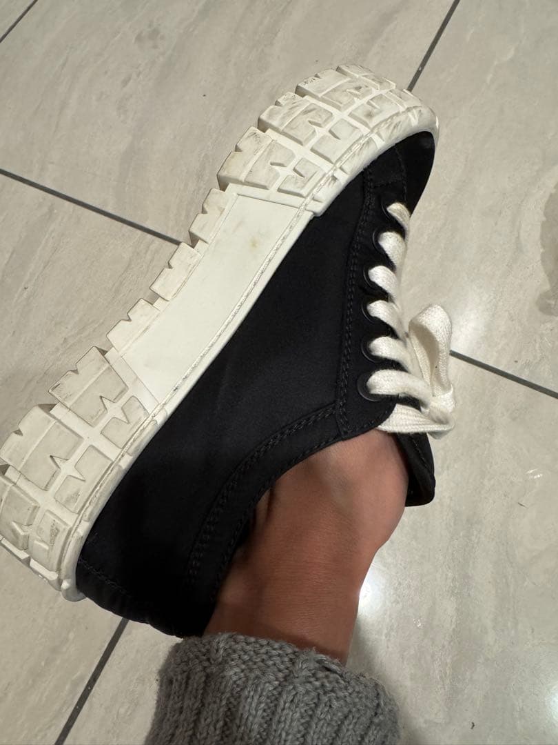 PRADA プラダダブルホイール ナイロンギャバジン スニーカー