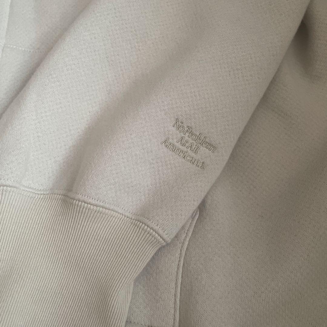 アメリカーナ　WIDE FULLZIP HOODIE ナチュラル