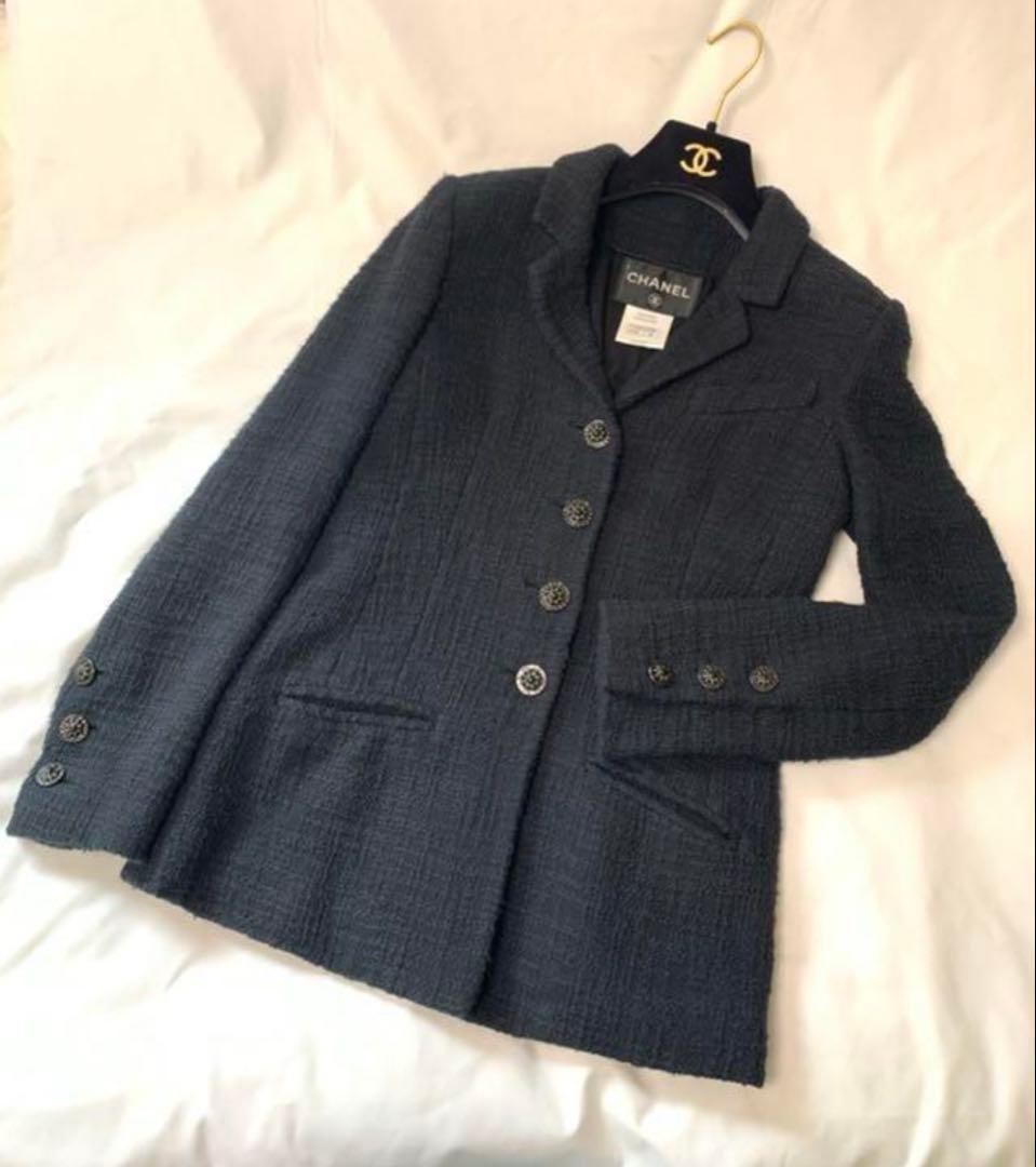 セール　シャネル ジャケット ツイードジャケット テーラード ココマーク